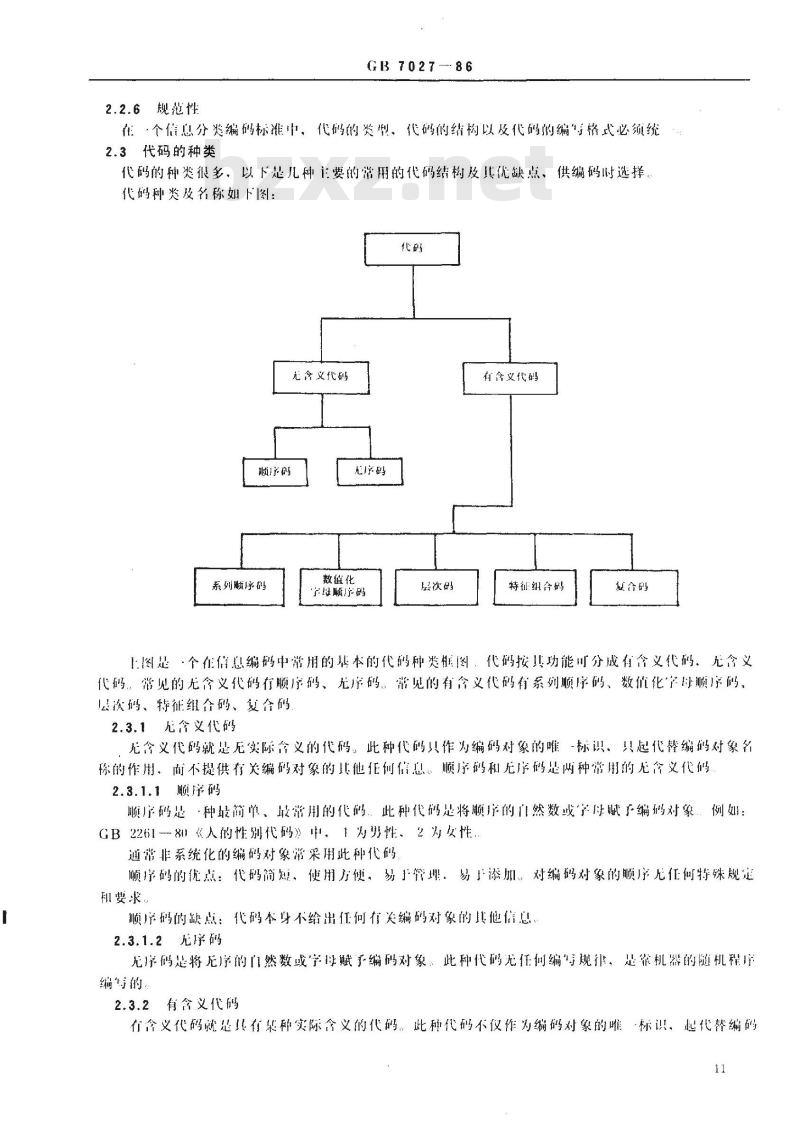 GB/T 7027-1986 标准化工作导则 信息分类编码的基本原则和方法