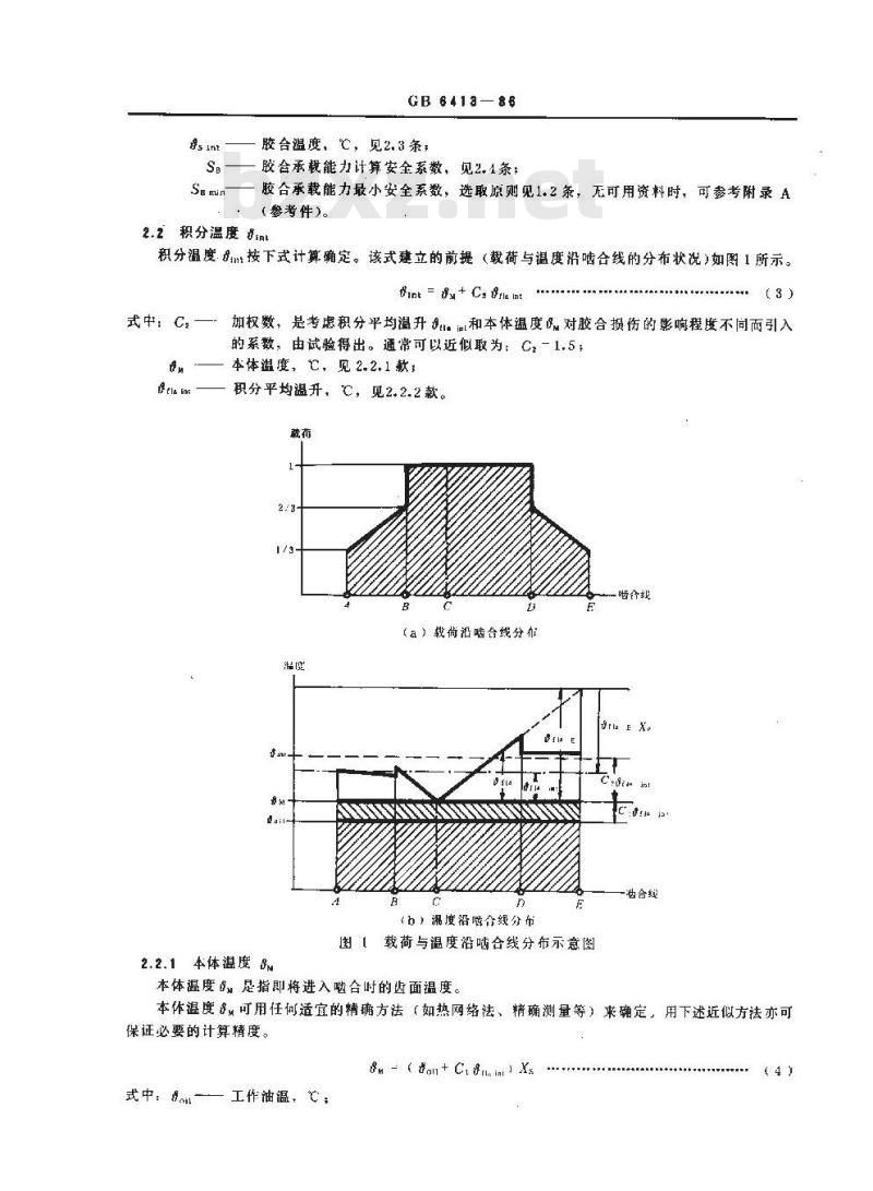 GB/T 6413-1986 渐开线圆柱齿轮胶合承载能力计算方法