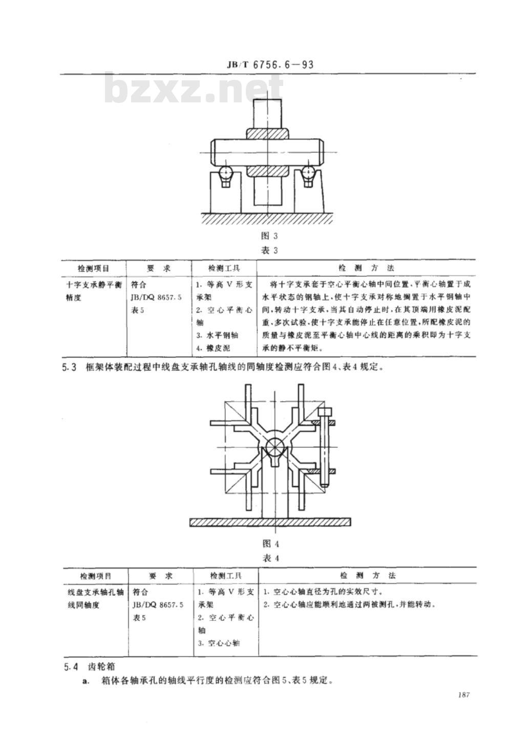 JB/T 6756.6-1993 电线电缆专用设备检测方法 第6部分：JLK型框绞设备