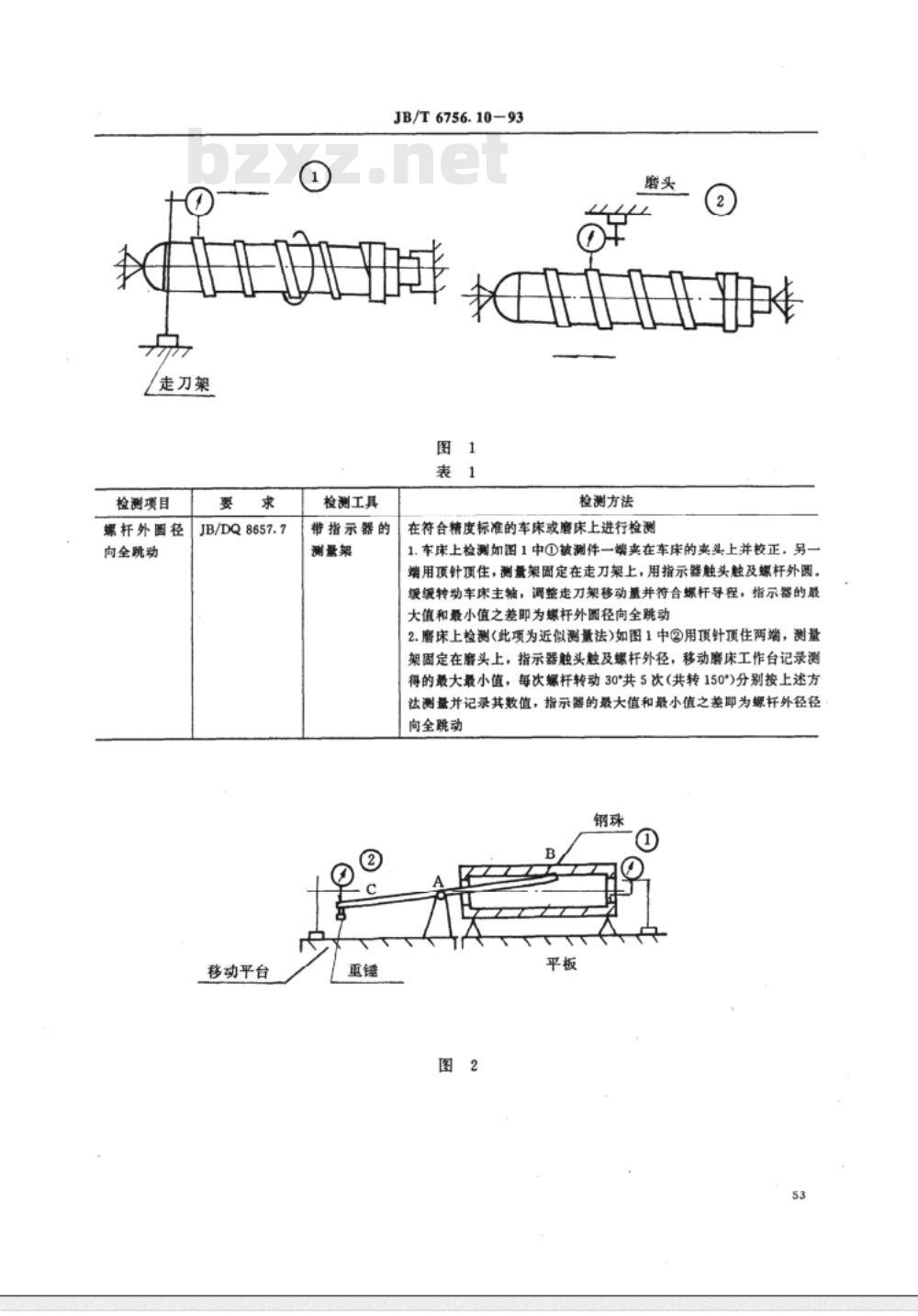JB/T 6756.10-1993 电线电缆专用设备检测方法 第10部分：SP、SL系列挤塑设备