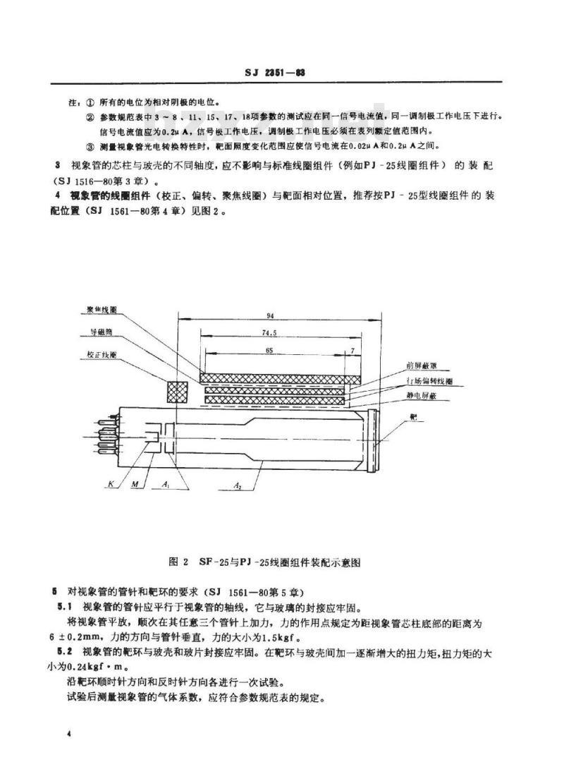 SJ 2351-1983 ＳＦ－２５型视像管