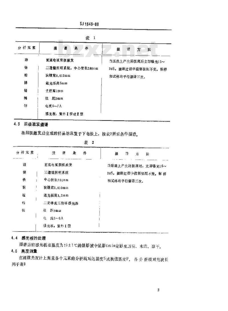 SJ 1543-1988 电真空器件用镍及镍合金光谱分析方法
