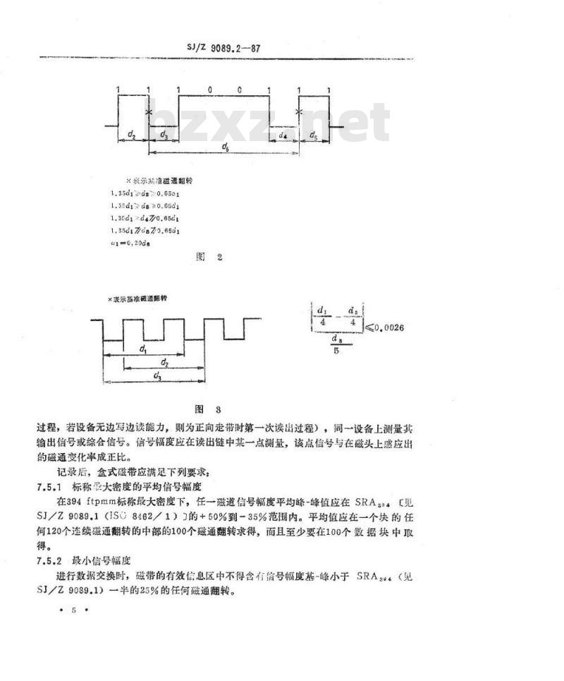 SJ/Z 9089.2-1987 数据交换用６．３０ｍｍ宽，密度为３９４磁通翻转／毫米，３９字符／毫米，成组编码记录的盒式磁带