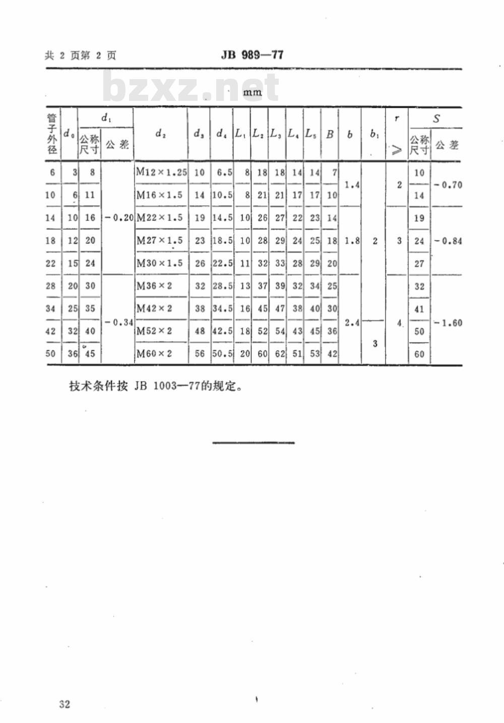 JB/T 989-1977 焊接式直角管接头体