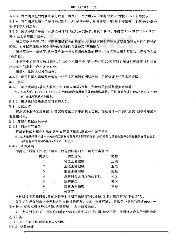 GB/T 12103-1990 标志用图形符号的制订和测试程序