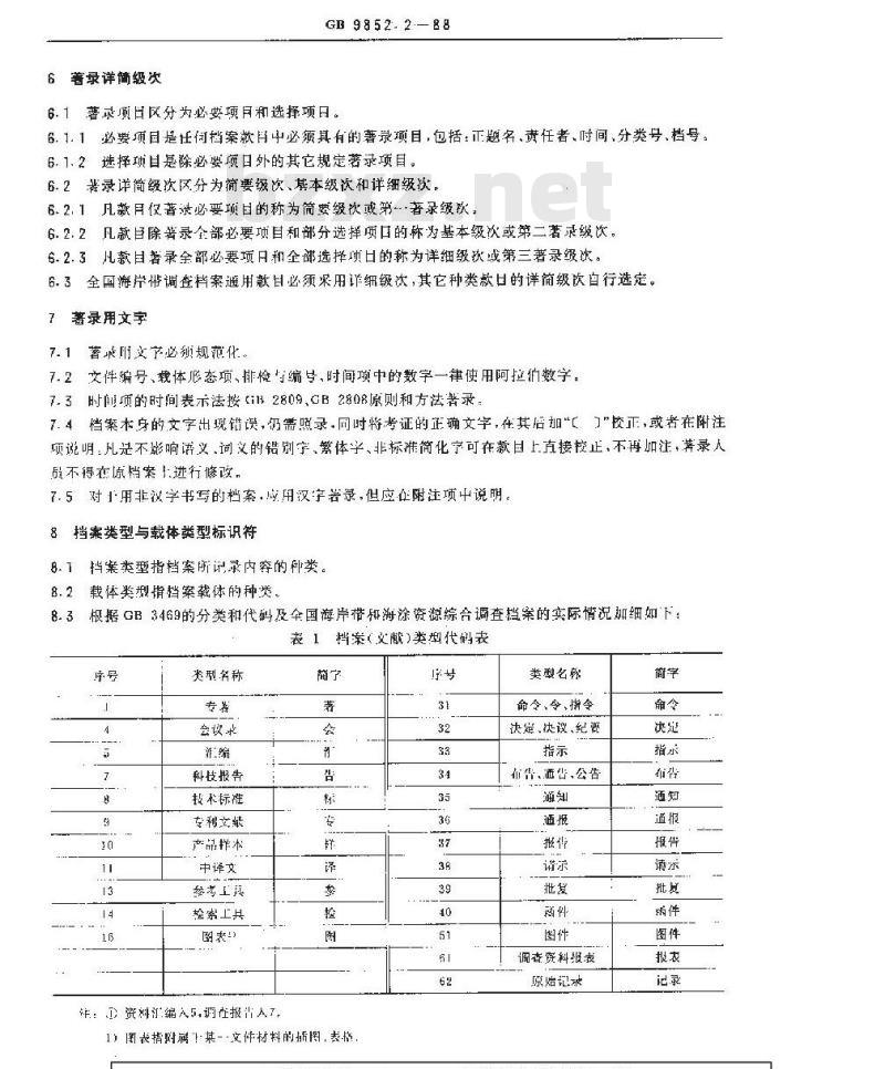 GB/T 9852.2-1988 全国海岸带和海涂资源综合调查档案标准 著录细则