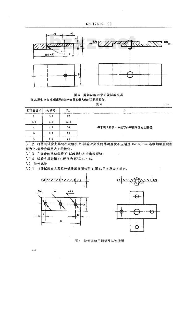 GB/T 12619-1990 抽芯铆钉 技术条件