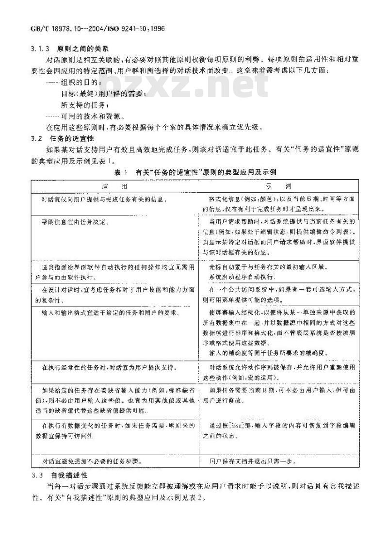 GB/T 18978.10-2004 使用视觉显示终端(VTDs)办公的人类工效学要求 第10部分:对话原则