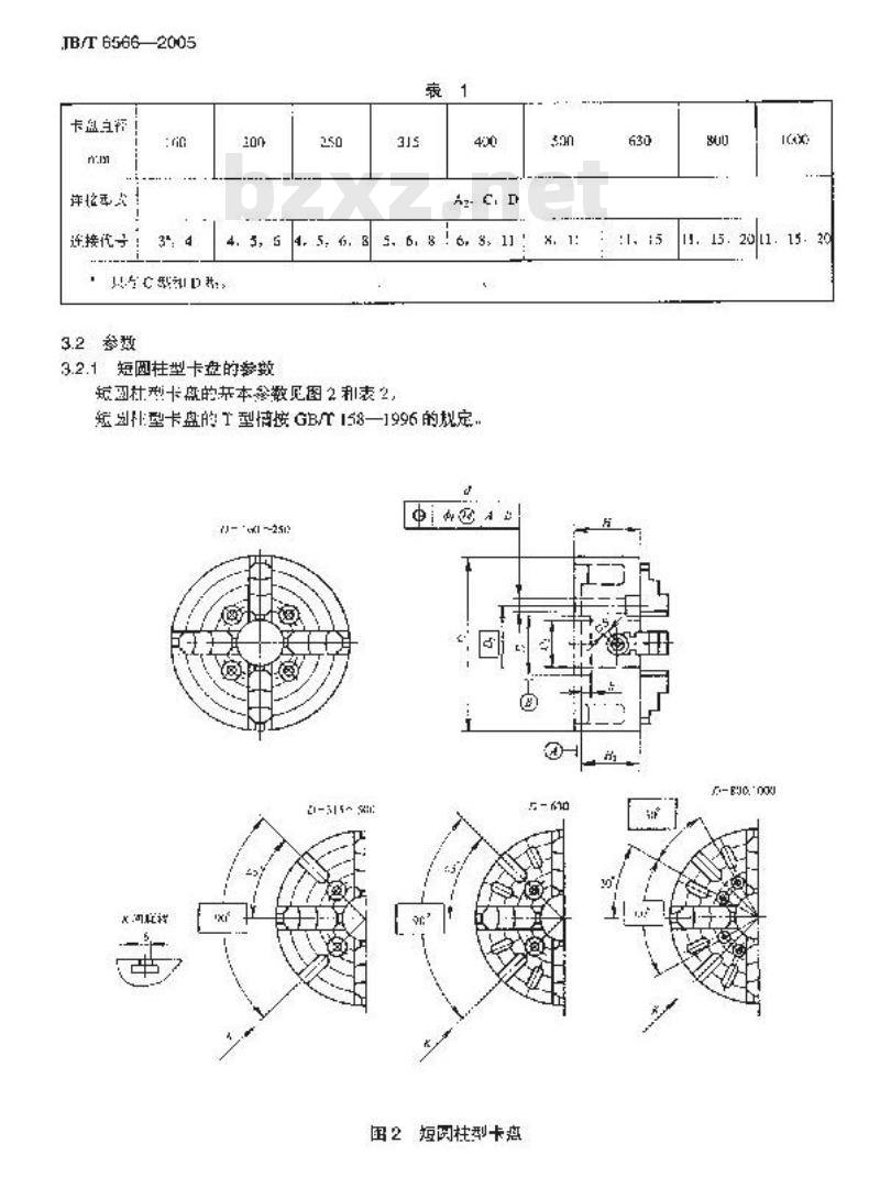 JB/T 6566-2005 四爪单动卡盘