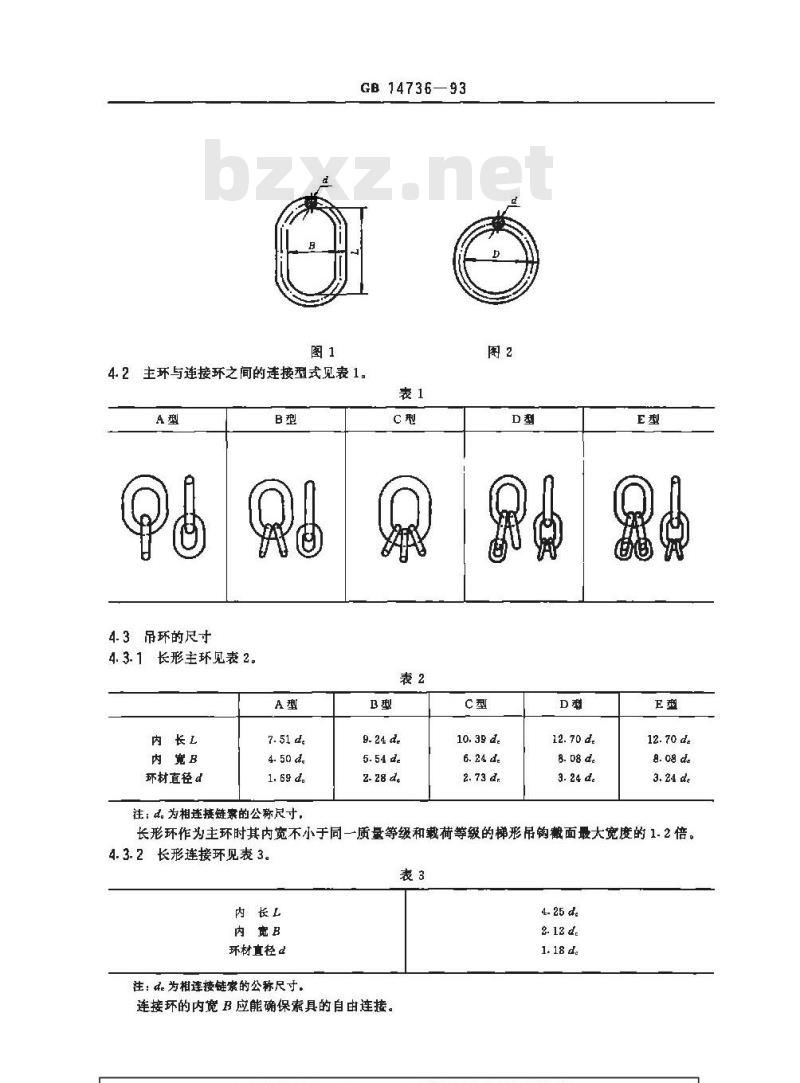 GB 14736-1993 港口装卸用吊环使用技术条件