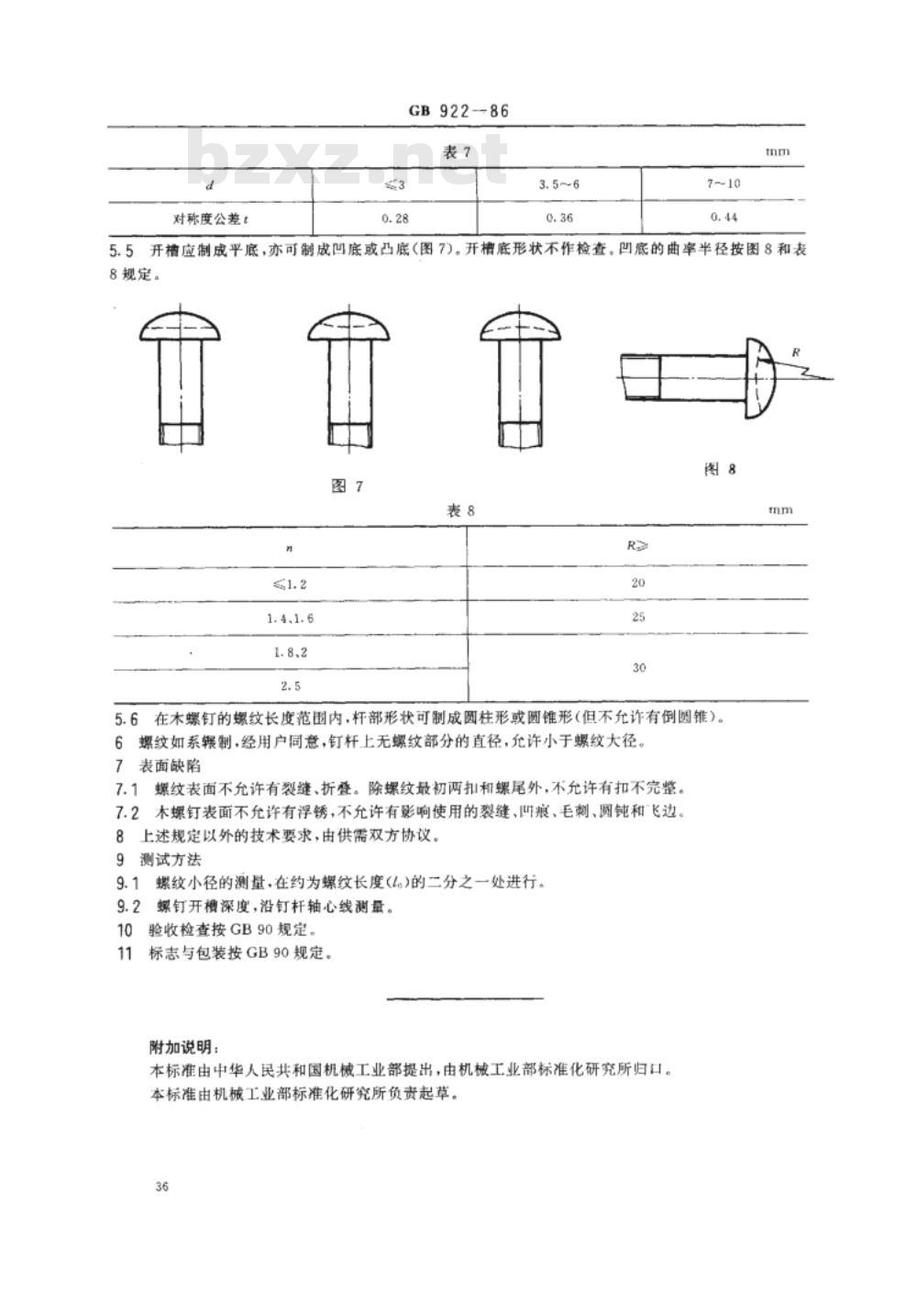 GB 99～102-1986 GB 922-1986 GB 950～952-1986 木螺钉 [合订本]