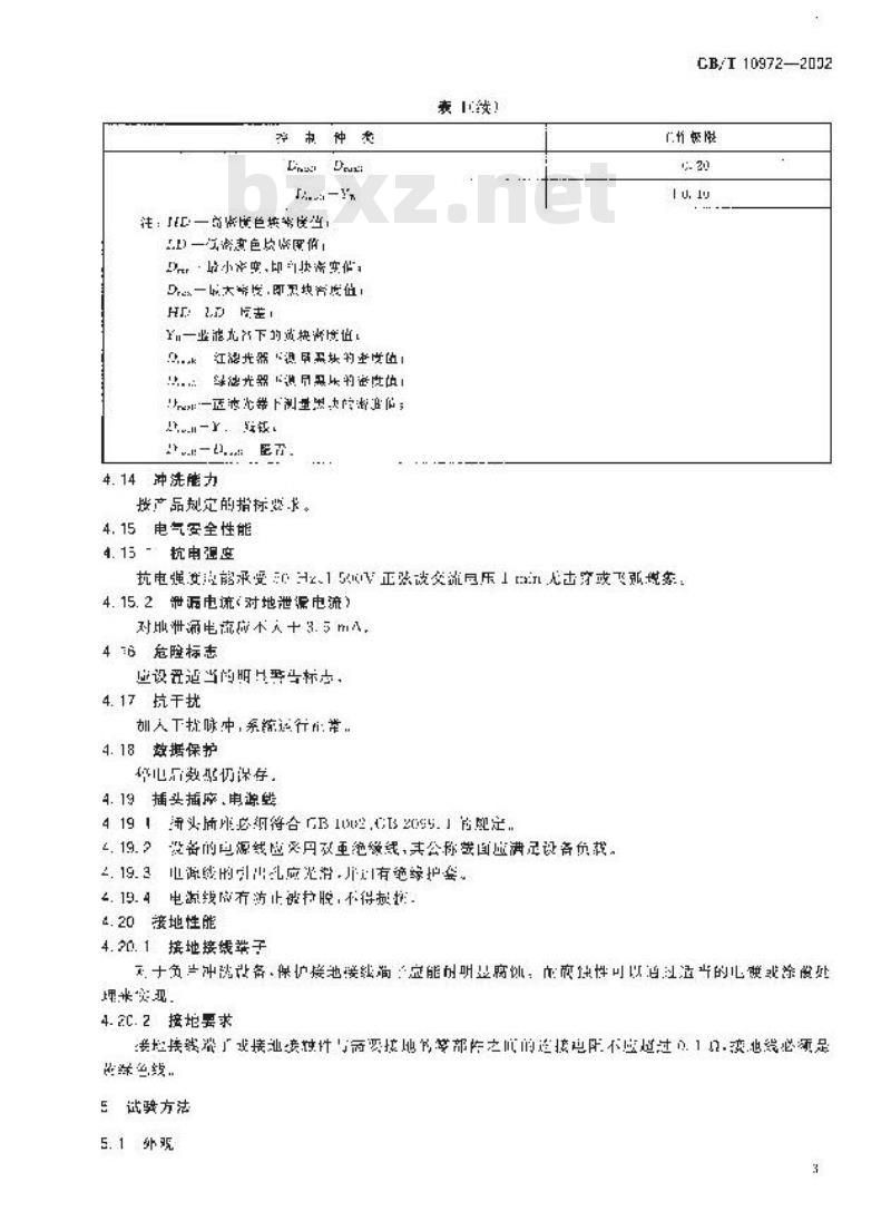 GB/T 10972-2002 彩色负片冲洗机