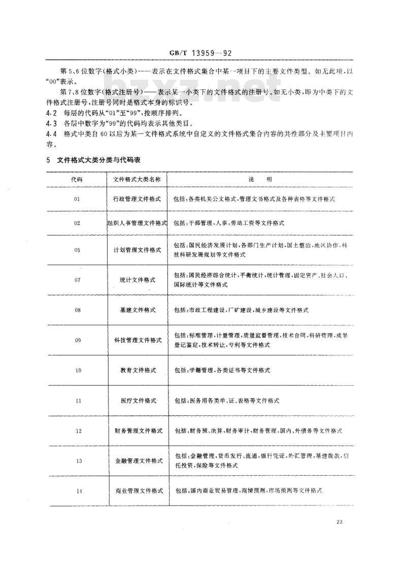 GB/T 13959-1992 文件格式分类与代码编制方法