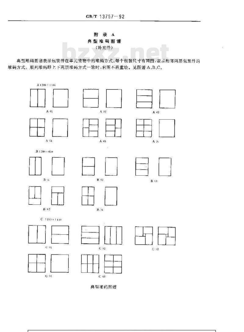 GB/T 13757-1992 袋类运输包装尺寸系列