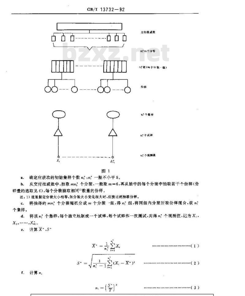 GB/T 13732-1992 粒度均匀散料抽样检验通则