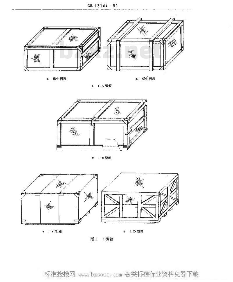 GB 13144-1991 包装容器 竹胶合板箱