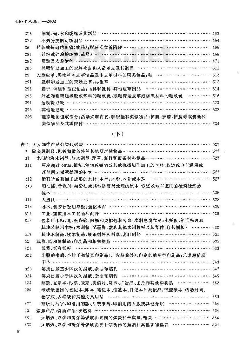 GB/T 7635.1-2002 全国主要产品分类与代码 第1部分：可运输产品