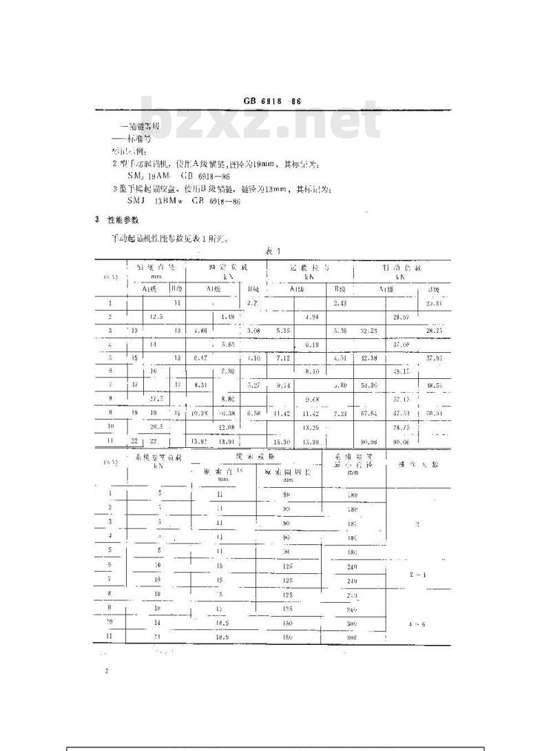 GB 6918-1986 手动起锚机及起锚绞盘