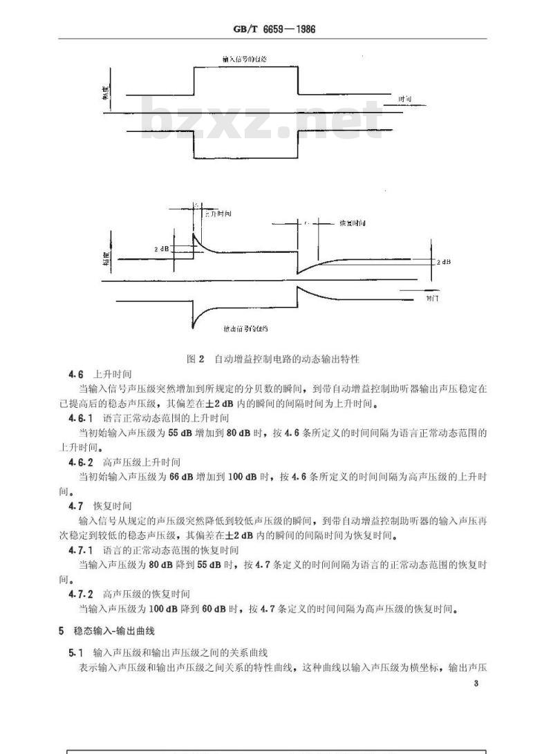 GB/T 6659-1986 具有自动增益控制电路的助听器电声特性的测量方法