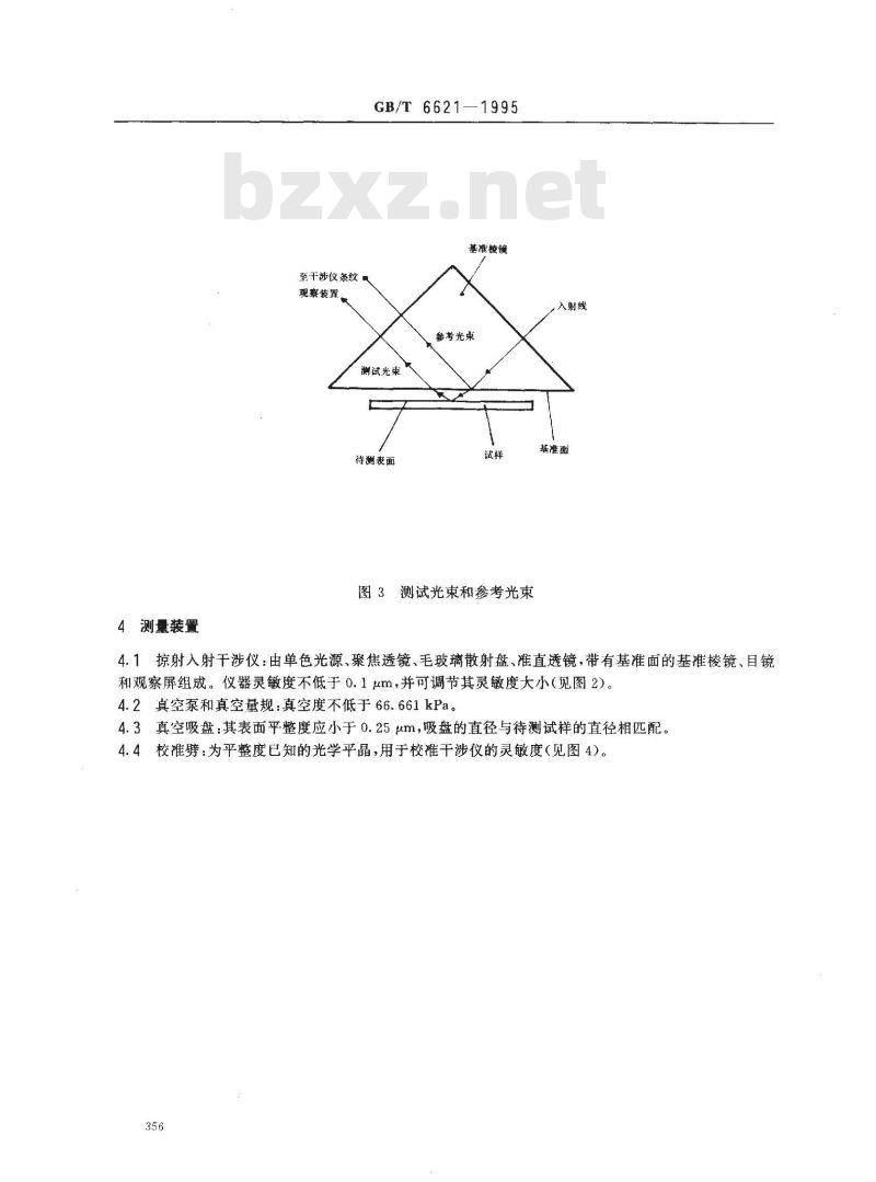 GB/T 6621-1995 硅抛光片表面平整度测试方法