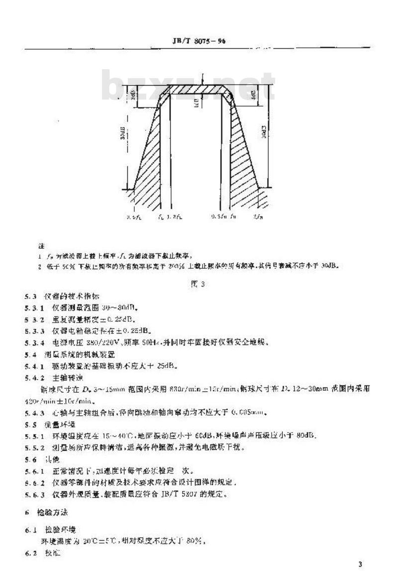 JB/T 8075-1996 滚动轴承 钢球振动测量仪