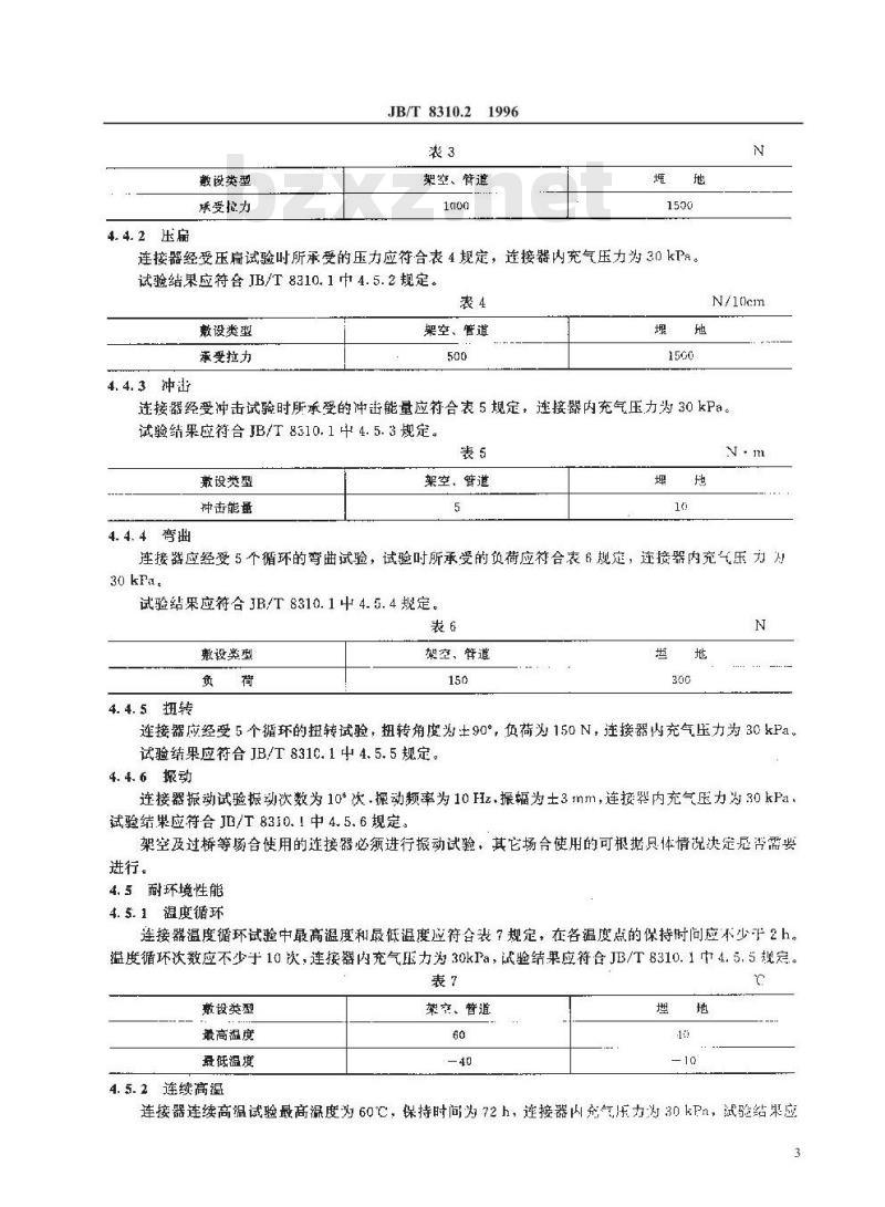 JB/T 8310.2-1996 光缆连接器 第2部分 室外光缆连接器