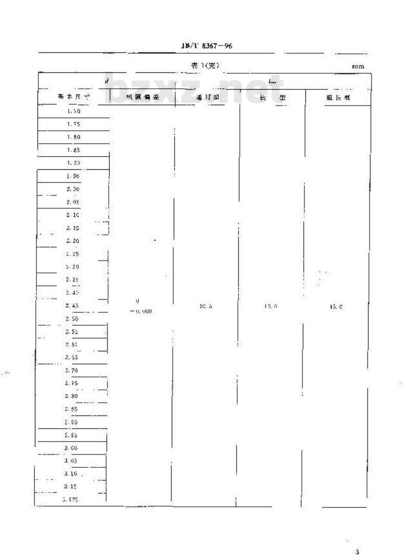 JB/T 8367-1996 整体硬质合金印制线路板麻花钻