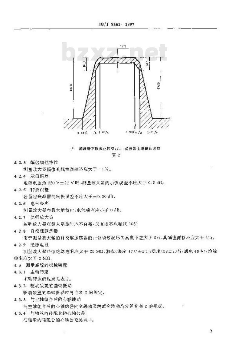 JB/T 8561-1997 滚动轴承用加速度型测振仪 技术条件
