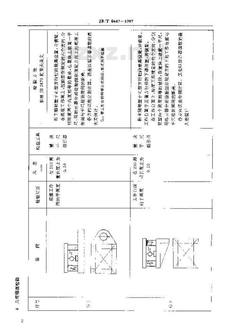 JB/T 8647-1997 轻型台式钻床 精度检验