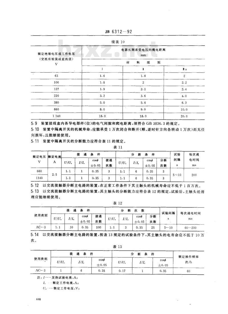 JB/T 6312-1992 矿用隔爆型煤电钻变压器综合装