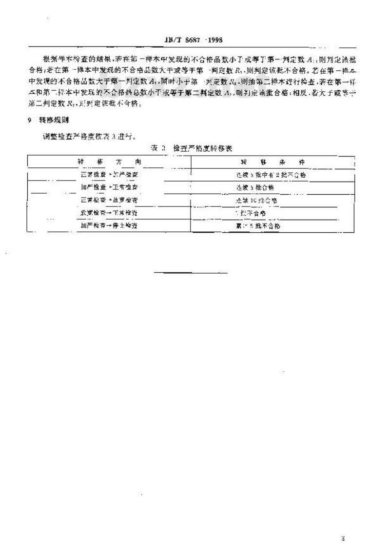 JB/T 8687-1998 泵类产品 抽样检查