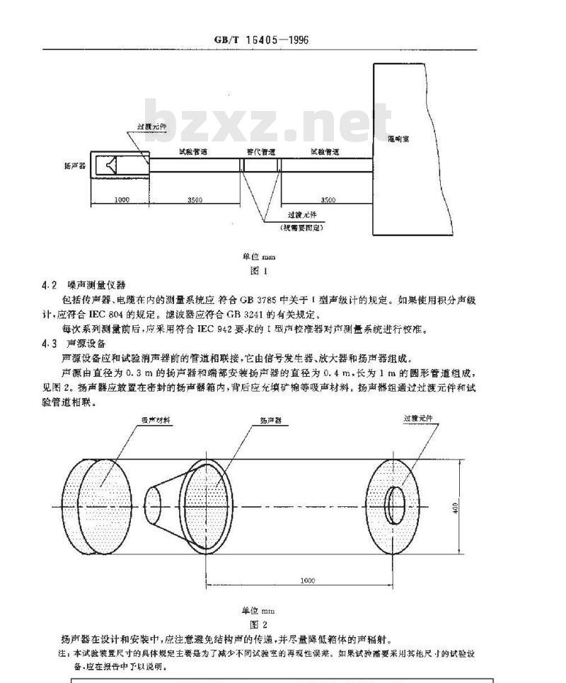 GB/T 16405-1996 声学 管道消声器无气流状态下插入损失测量 实验室简易法