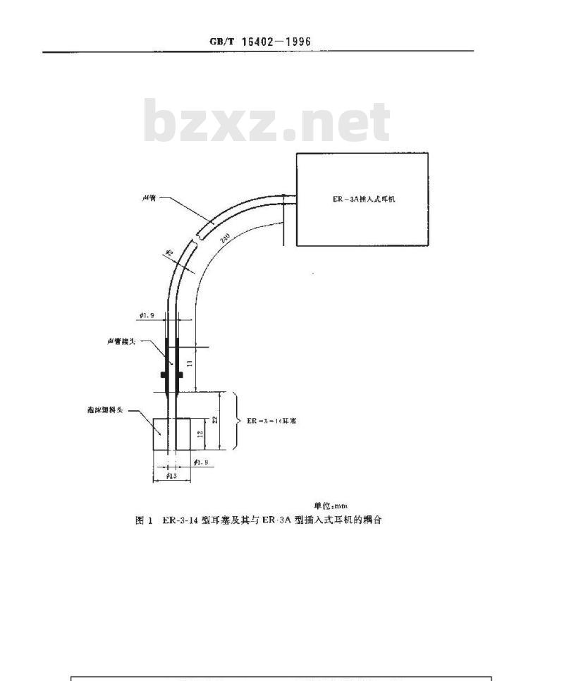 GB/T 16402-1996 声学 插入式耳机纯音基准等效阈声压级