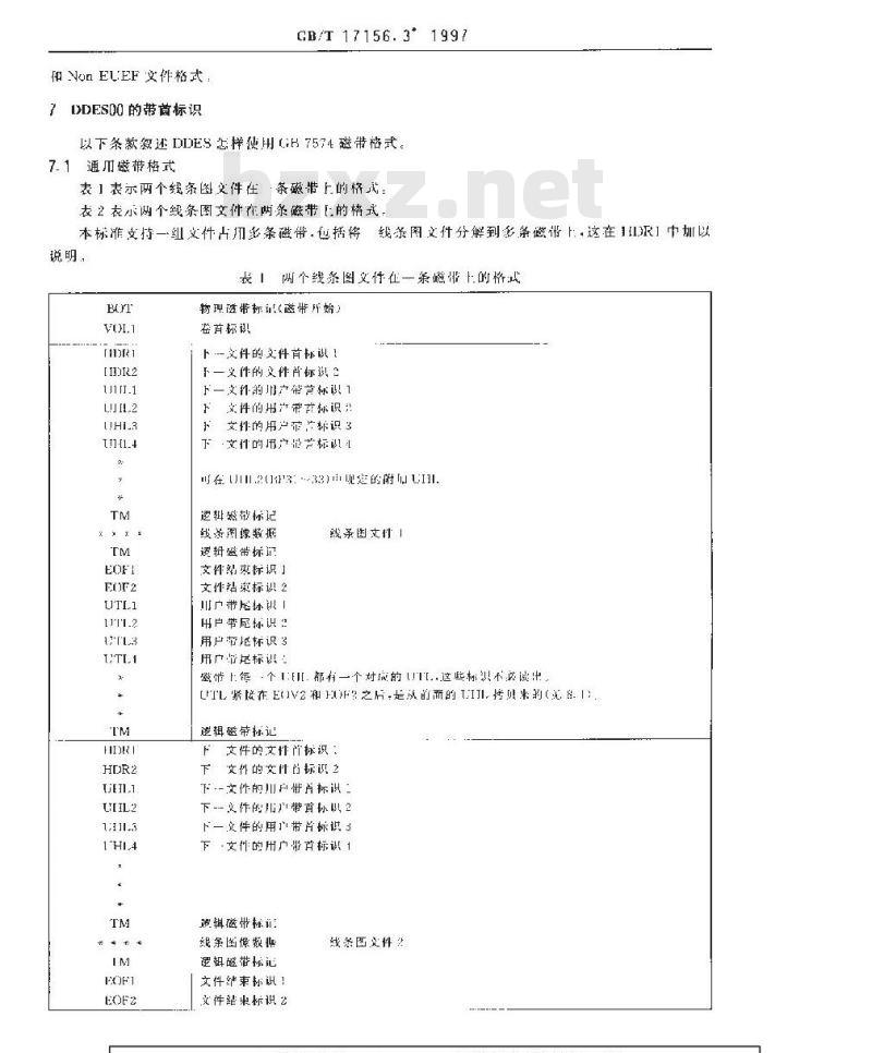 GB/T 17156.3-1997 印刷技术 印前数据交换 磁带上的彩色线条图数据