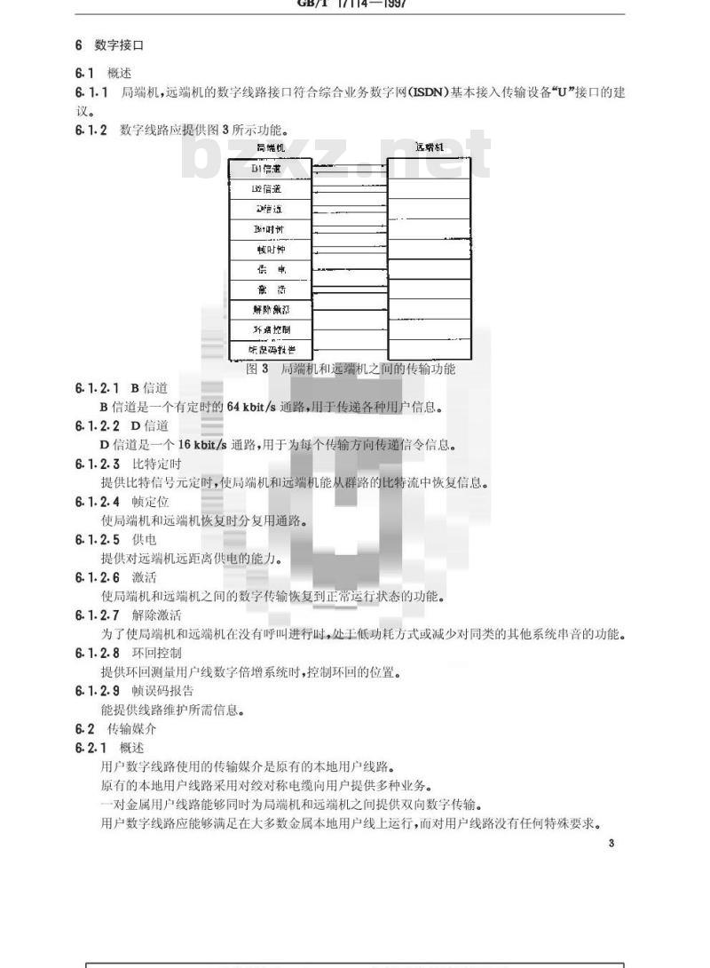 GB/T 17114-1997 160kbit/s用户线数字倍增设备进网要求