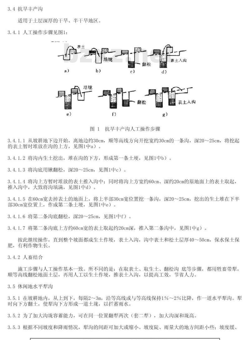 GB/T 16453.1-1996 水土保持综合治理 技术规范 坡耕地治理技术