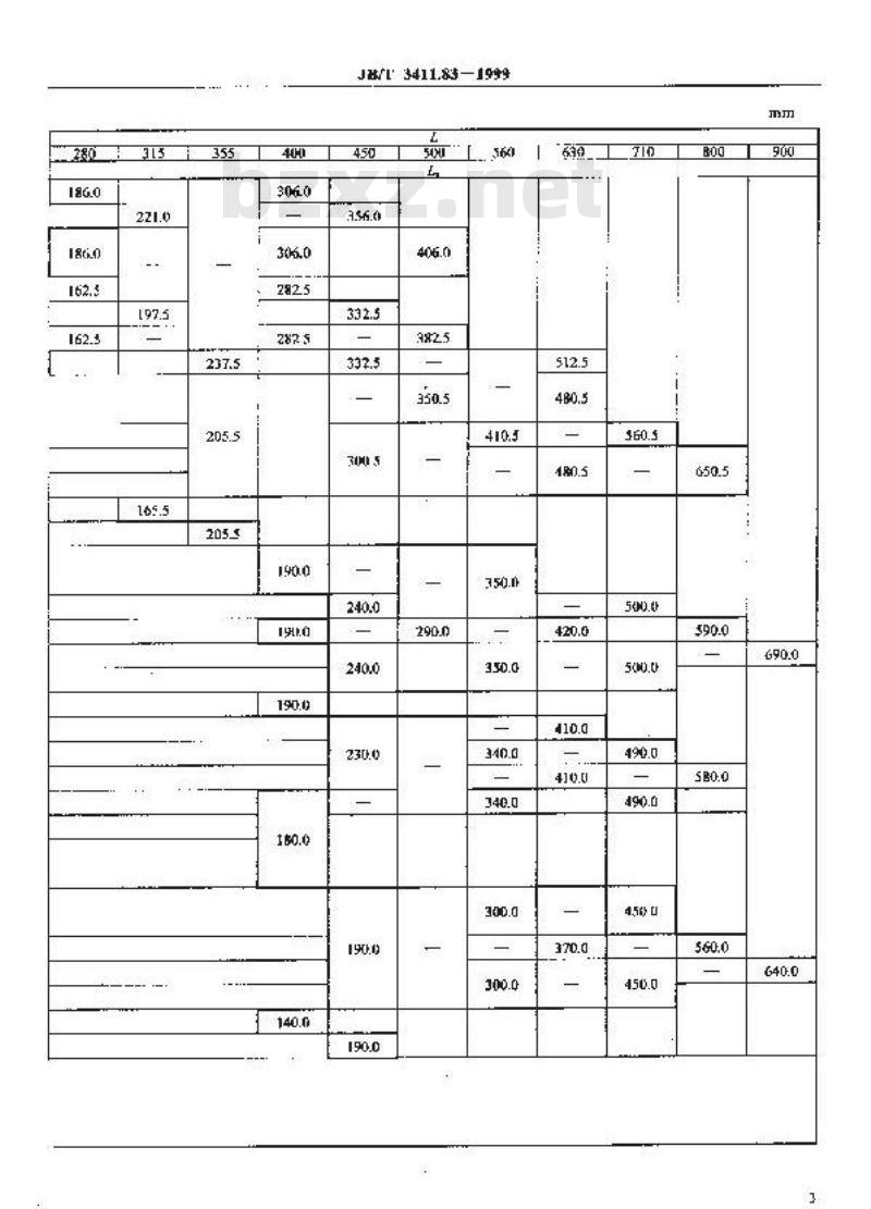 JB/T 3411.83-1999 锥柄 90°镗刀杆 尺寸