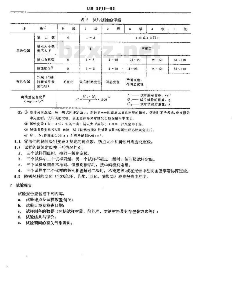 GB/T 5619-1985 防锈材料百叶箱试验方法