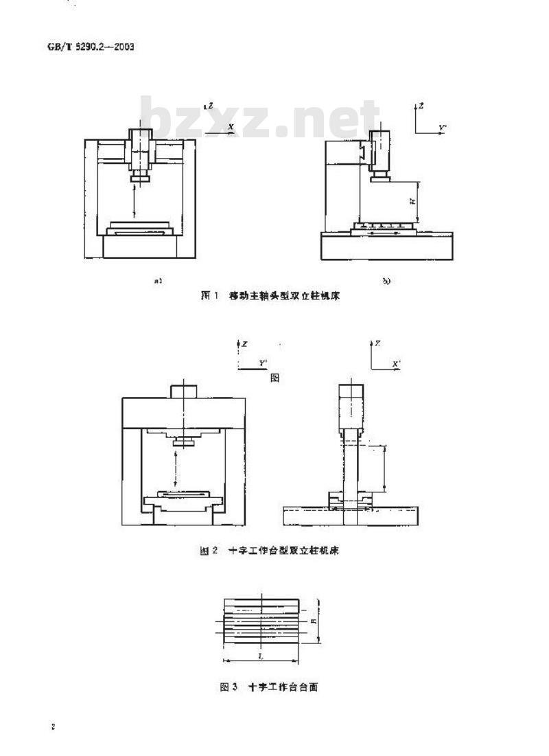 GB/T 5290.2-2003 电火花成形机 参数 第2部分：双立柱机床 (移动主轴头型和十字工作台型)
