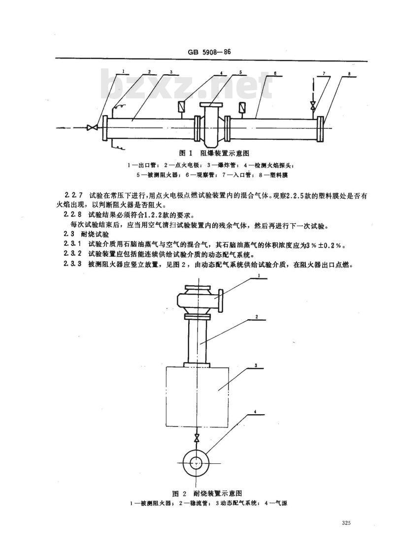 GB 5908-1986 石油储罐阻火器阻火性能和试验方法