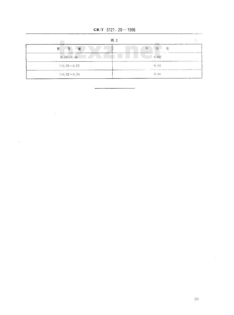GB/T 5121.20-1996 铜及铜合金化学分析方法 锆量的测定