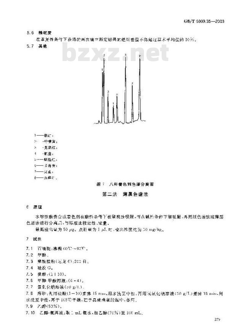 GB/T 5009.35-2003 食品中合成着色剂的测定