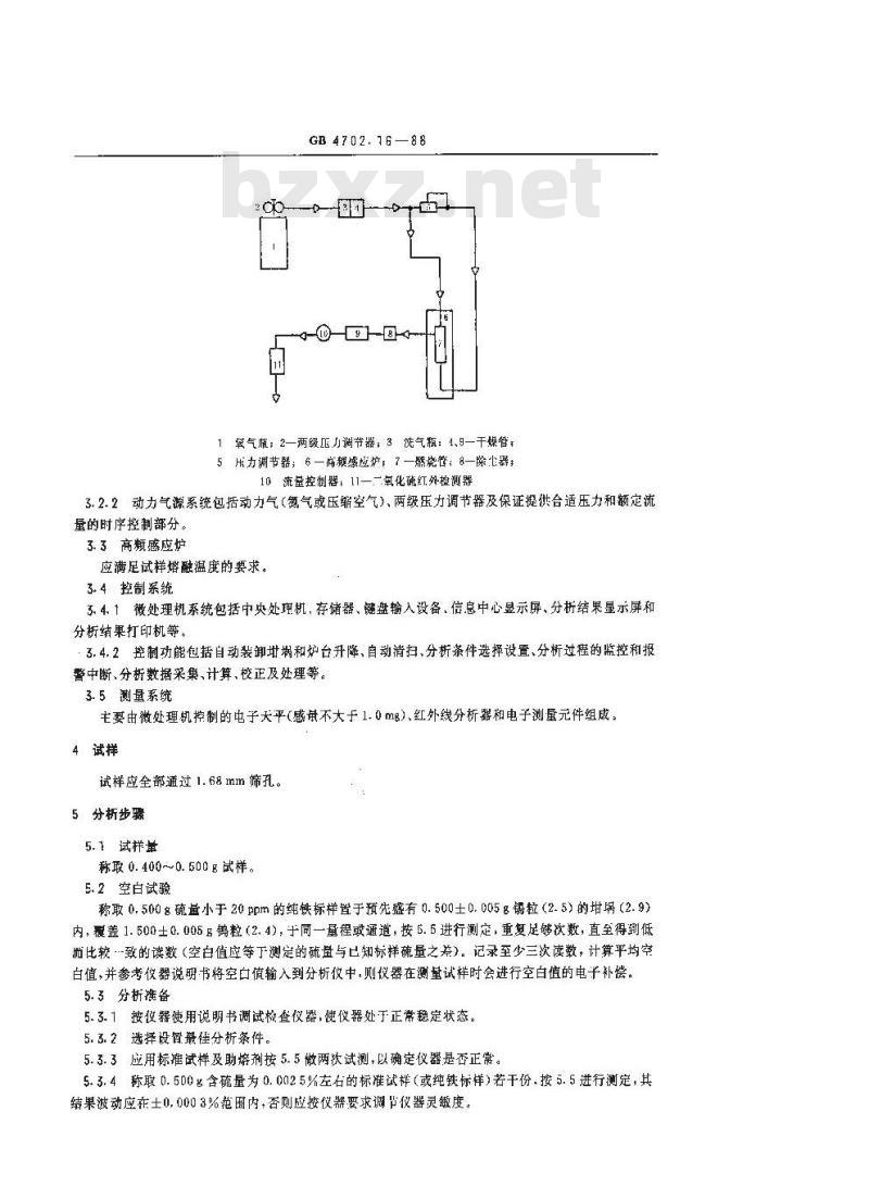 GB/T 4702.16-1988 金属铬化学分析方法 红外线吸收法测定硫量