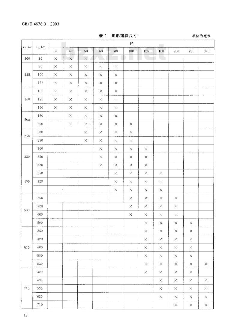 GB/T 4678.3-2003 压铸模零件 第3部分:矩形镶块