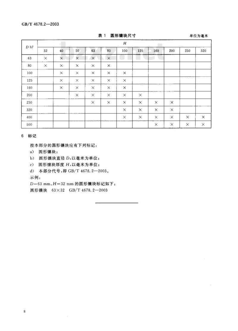 GB/T 4678.2-2003 压铸模零件 第2部分: 圆形镶块