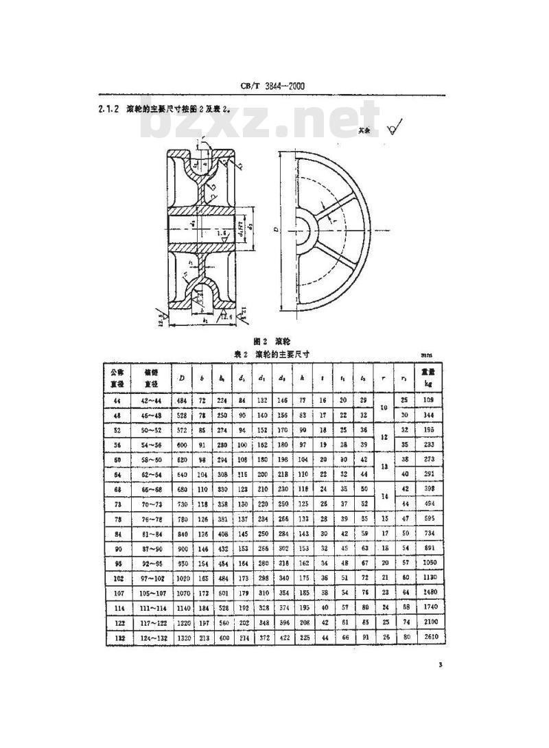 CB/T 3844-2000 滚轮闸刀掣链器