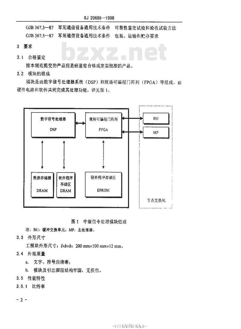 SJ 20686-1998 中继信令处理模块通用规范