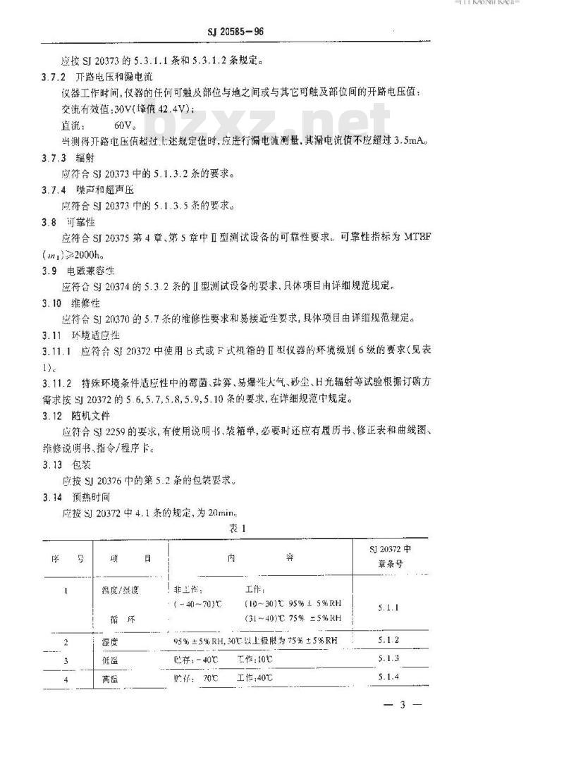 SJ 20585-1996 微波频率计通用规范