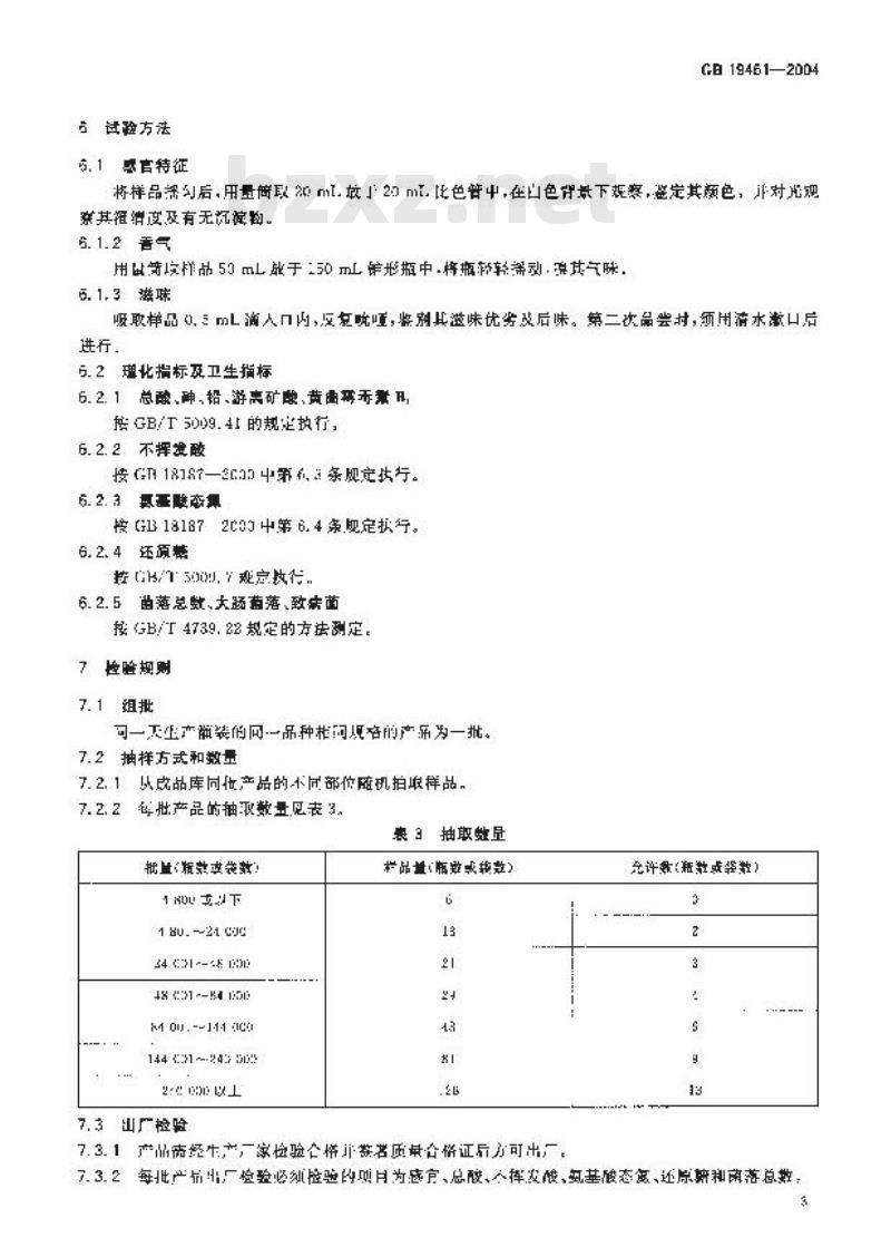 GB 19461-2004 原产地域产品 独流老醋