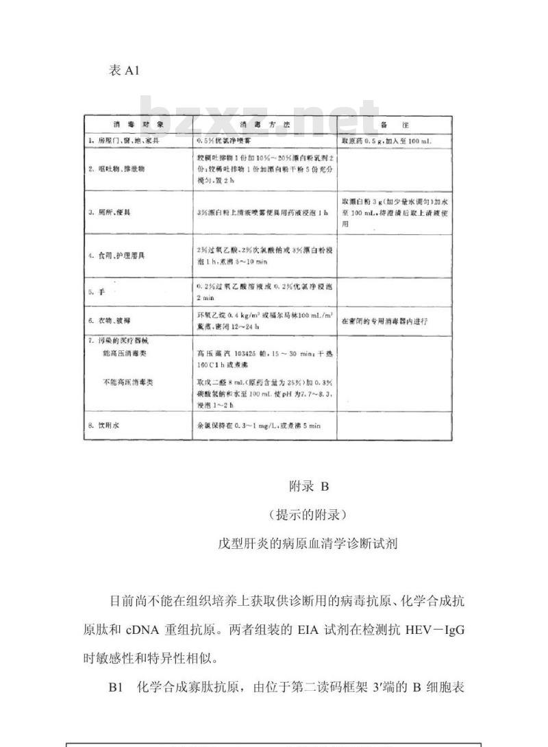 GB 17011-1997 戊型病毒性肝炎诊断标准及处理原则